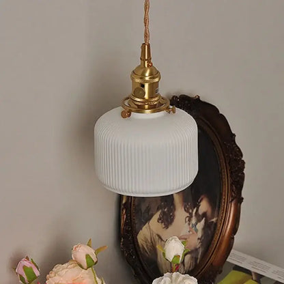 DecorBites™ Copper Ceramic LED Wall Light Fixture Pull Chain Switch Modern Wall Lamp