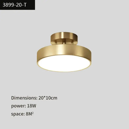 DecorBites™ Copper Chandelier: Modern LED Ceiling Lamp for Aisle, Living Room, Bedroom Decor