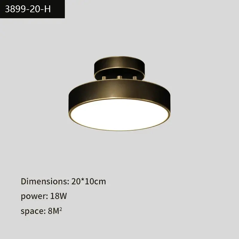 DecorBites™ Copper Chandelier: Modern LED Ceiling Lamp for Aisle, Living Room, Bedroom Decor