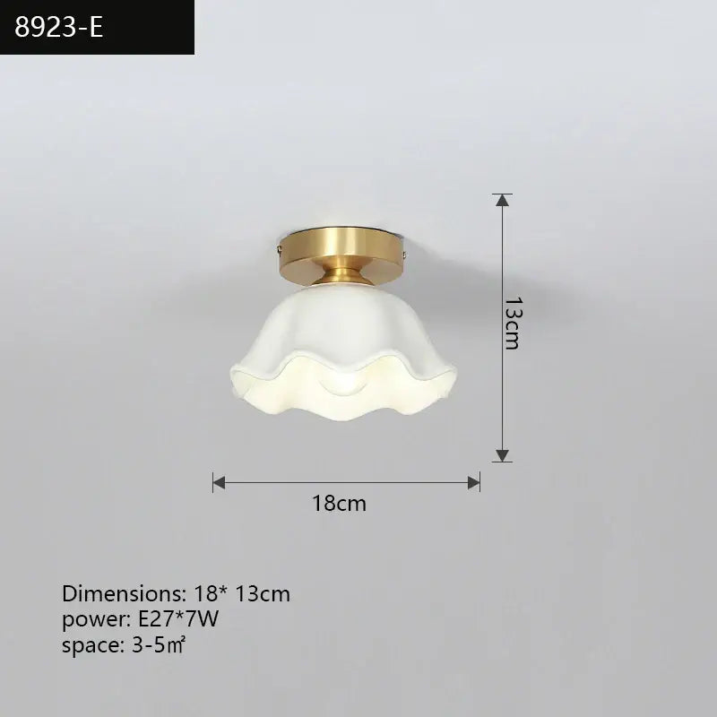 DecorBites™ Copper Chandelier: Modern LED Ceiling Lamp for Aisle, Living Room, Bedroom Decor