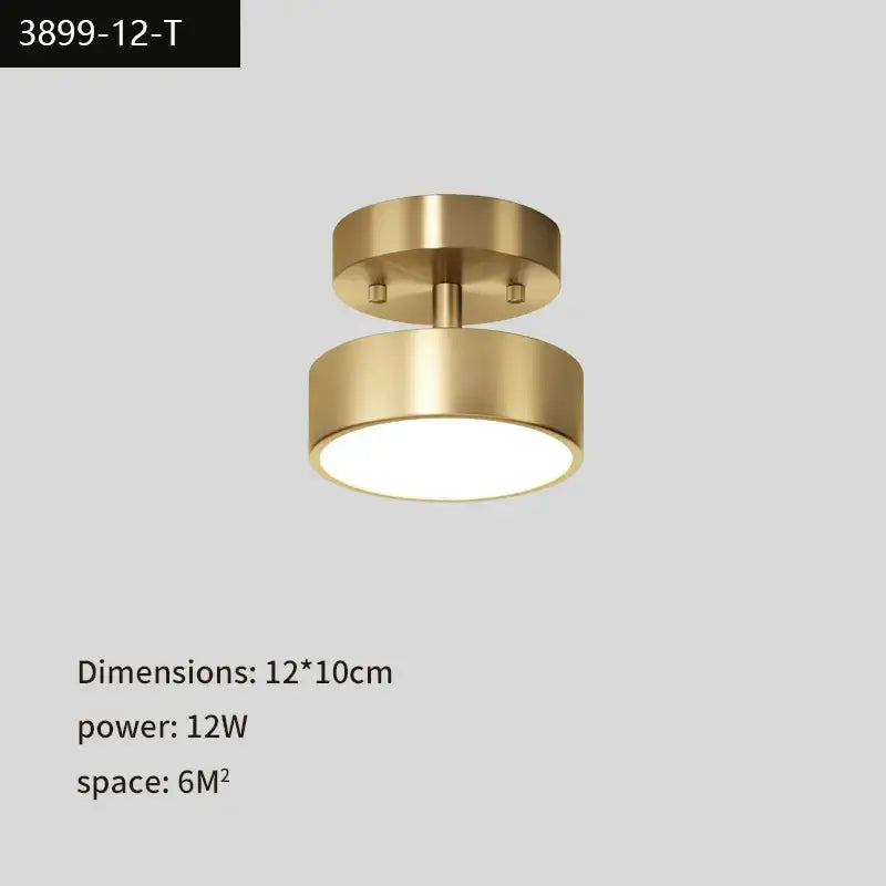 DecorBites™ Copper Chandelier: Modern LED Ceiling Lamp for Aisle, Living Room, Bedroom Decor