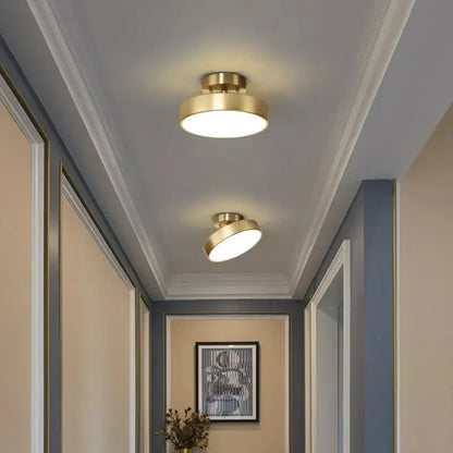DecorBites™ Copper Chandelier: Modern LED Ceiling Lamp for Aisle, Living Room, Bedroom Decor