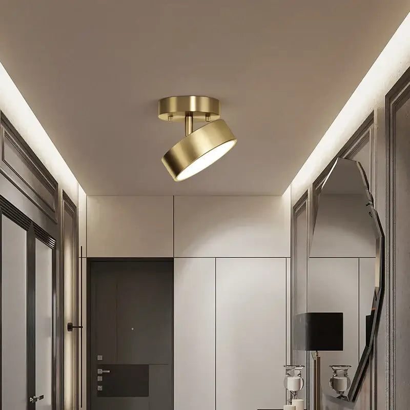 DecorBites™ Copper Chandelier: Modern LED Ceiling Lamp for Aisle, Living Room, Bedroom Decor