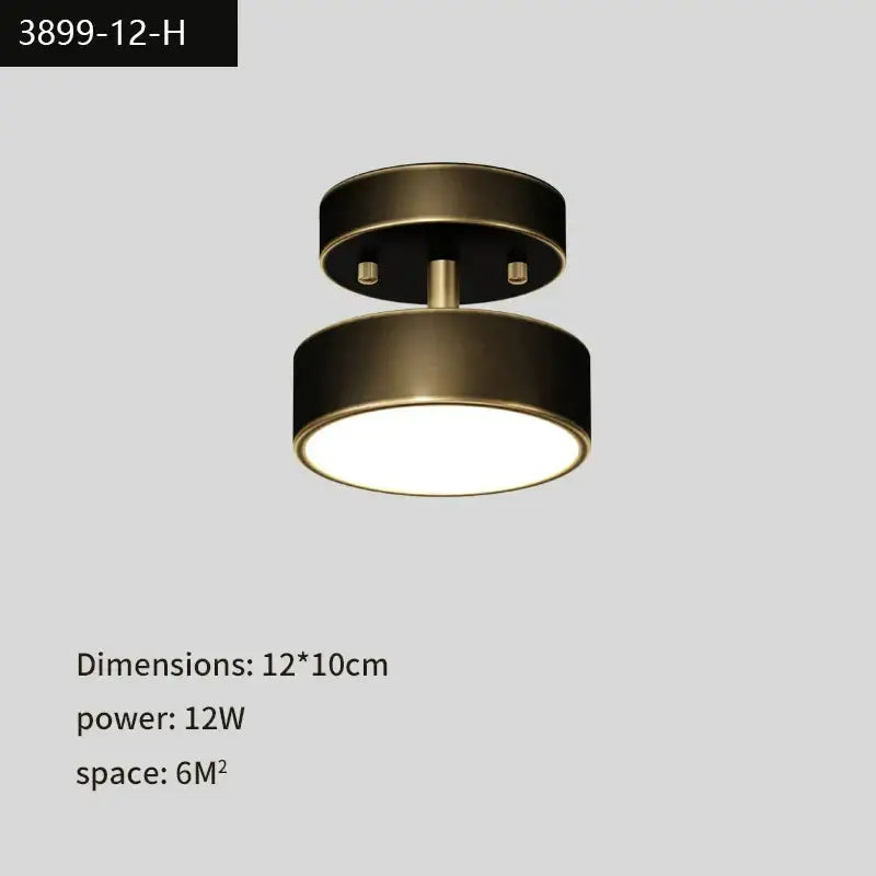 DecorBites™ Copper Chandelier: Modern LED Ceiling Lamp for Aisle, Living Room, Bedroom Decor