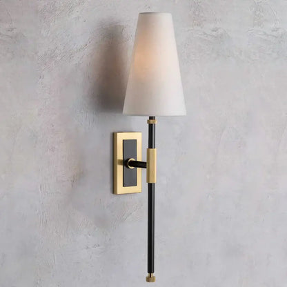 DecorBites™ Copper Cloth LED Wall Lamp for Bedroom Reading Light & Decor