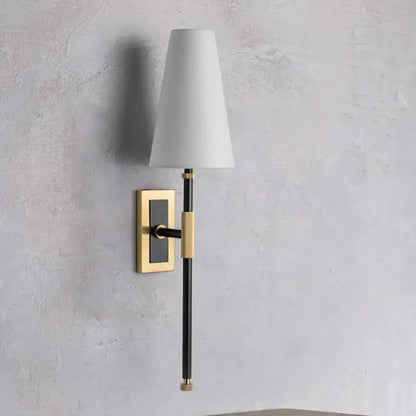 DecorBites™ Copper Cloth LED Wall Lamp for Bedroom Reading Light & Decor