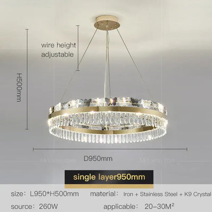 A modern circular gold-toned metal decorbites crystal butterfly chandelier with hanging crystal droplets for butterfly living room