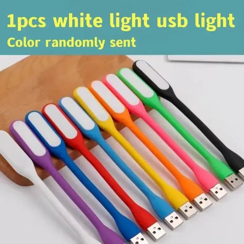A collection of colorful usb-powered led light sticks with sleek plastic body and metallic usb for decorbites crystal chandelier living room lamp package