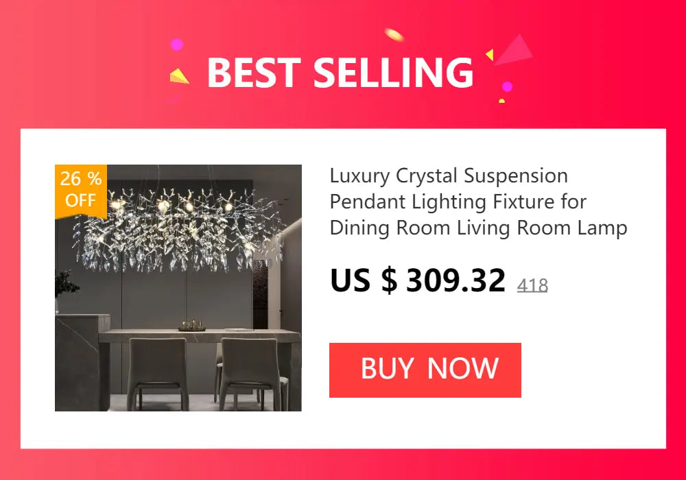 Decorbites™ crystal chandelier with clear crystals and metal frame elegant lamp package for living room or bedroom