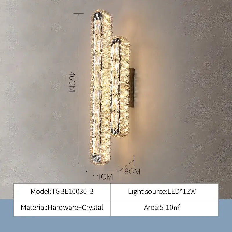 Modern steadfast crystal chandelier by decorbites featuring layered cascading crystals with metallic hardware lighting
