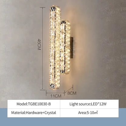 Modern steadfast crystal chandelier by decorbites featuring layered cascading crystals with metallic hardware lighting