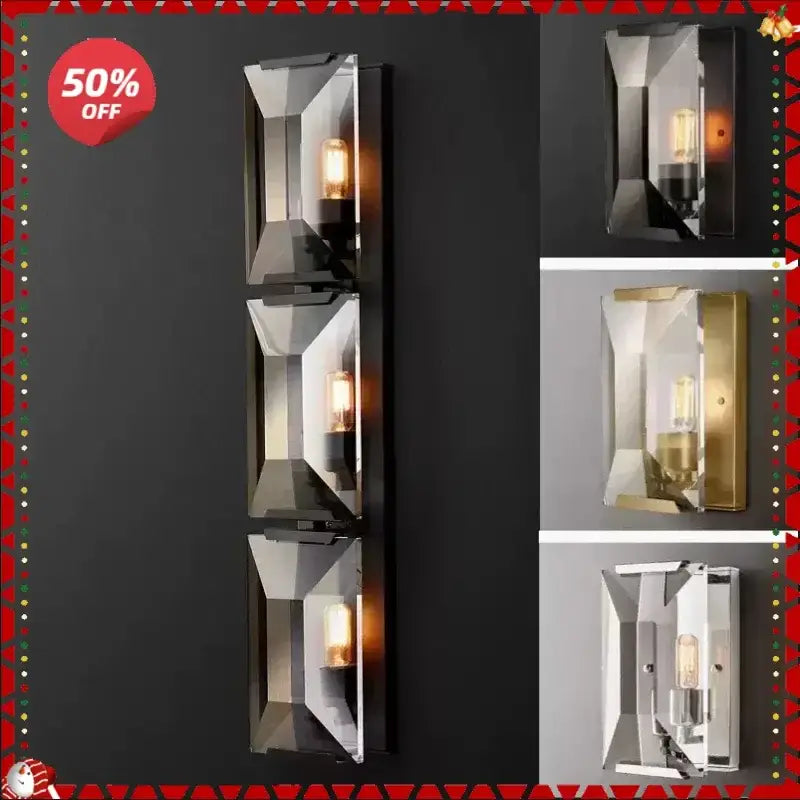 Decorbites™ Kristall-LED-Wandleuchte - Retro-Stil für Schlafzimmer und Wohnzimmer