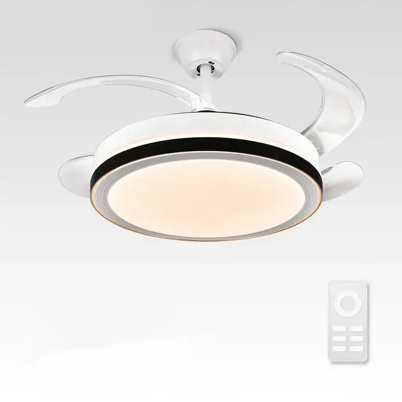 DecorBites™ Crystal Light Ceiling Fan with Remote Control – Modern Chandelier Vintage Style