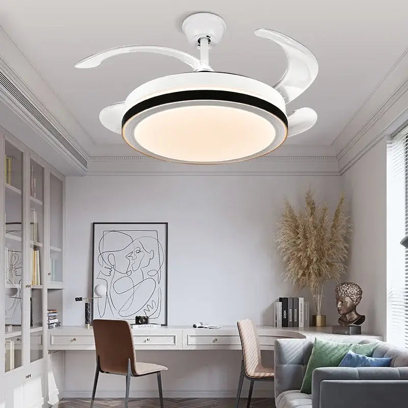 DecorBites™ Crystal Light Ceiling Fan with Remote Control – Modern Chandelier Vintage Style