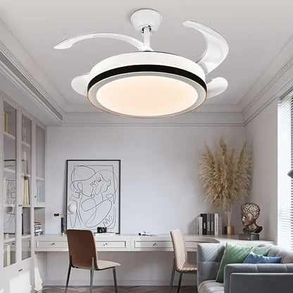 DecorBites™ Crystal Light Ceiling Fan with Remote Control – Modern Chandelier Vintage Style