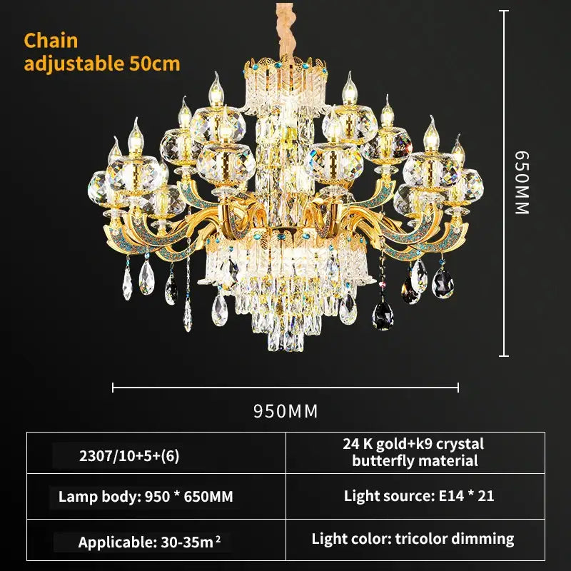 Decorbites™ Kristall-Esszimmer-Lüster: Elegante Beleuchtung für Zuhause, Hotel, Club