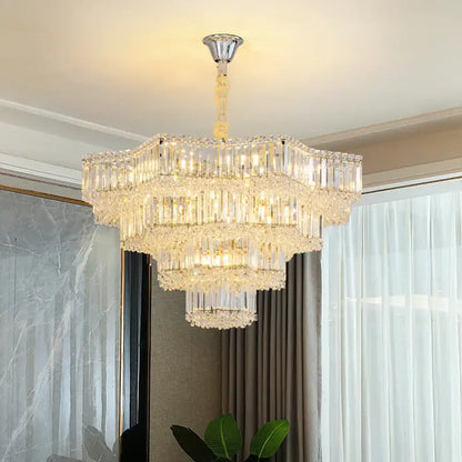 DecorBites™ Crystal Livingroom Chandelier: Modern Luxury for Dining Room, Bedroom, and Hall