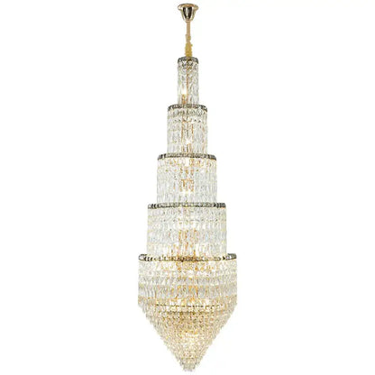 DecorBites™ Crystal Loft Chandelier for Elegant Living Spaces