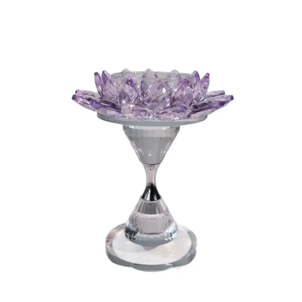 Decorbites™ Kristall-Lotus-Leuchter Heimdekoration Kristallblumen-Kerzenhalter