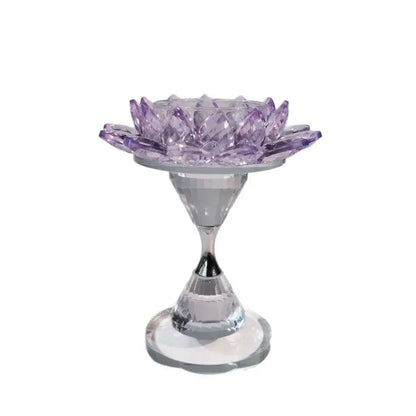 Decorbites™ Kristall-Lotus-Leuchter Heimdekoration Kristallblumen-Kerzenhalter