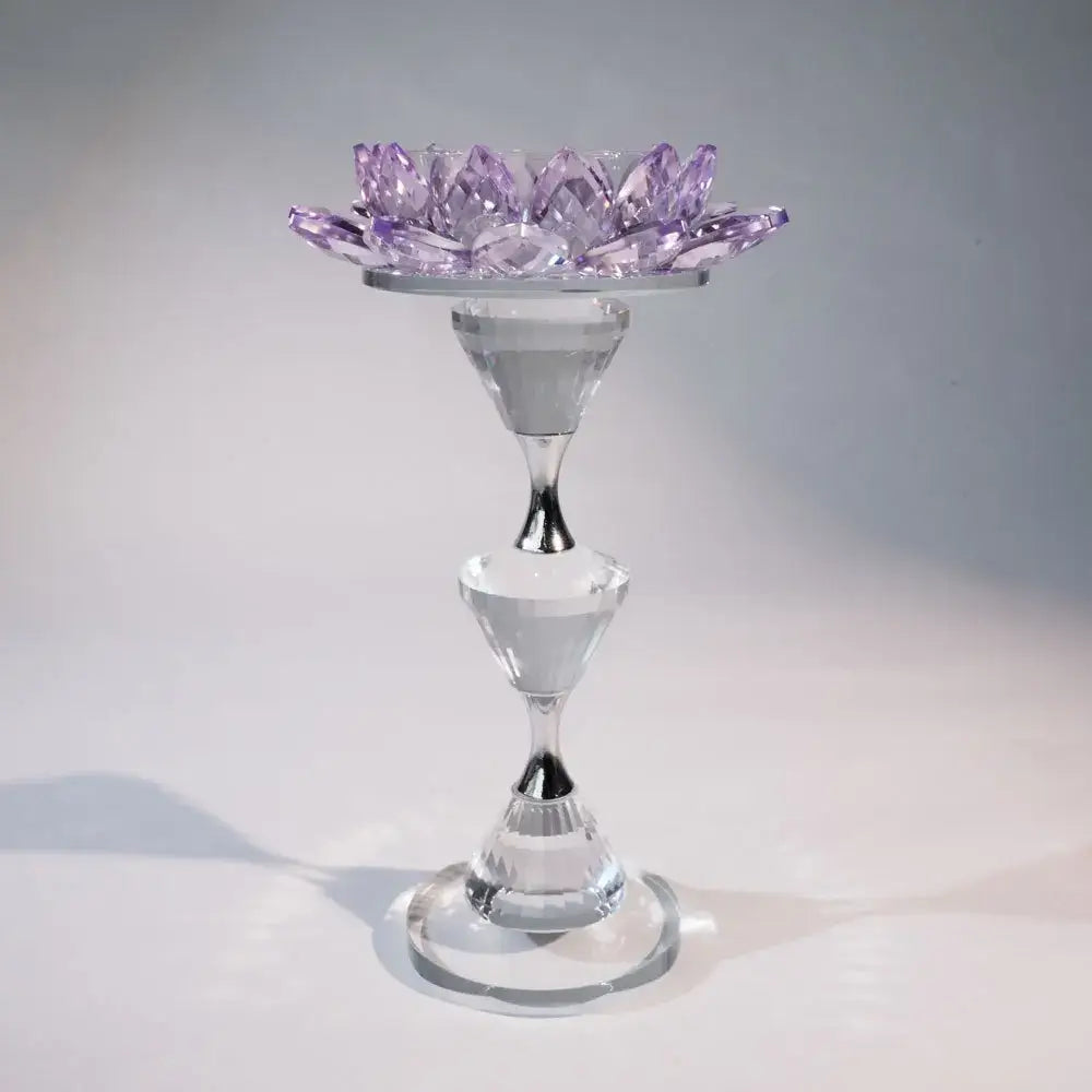 Decorbites™ Kristall-Lotus-Leuchter Heimdekoration Kristallblumen-Kerzenhalter