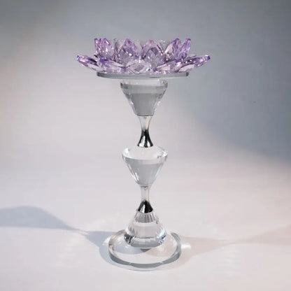 Decorbites™ Kristall-Lotus-Leuchter Heimdekoration Kristallblumen-Kerzenhalter