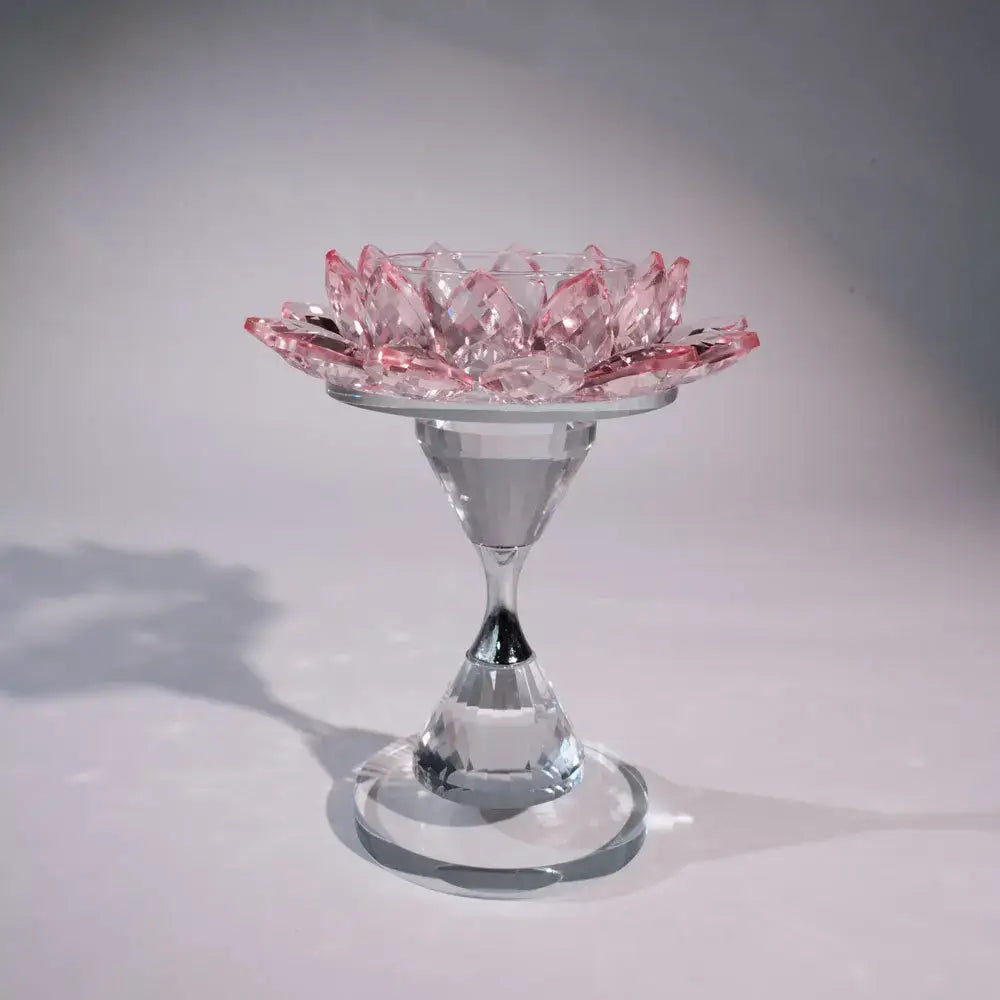Decorbites™ Kristall-Lotus-Leuchter Heimdekoration Kristallblumen-Kerzenhalter
