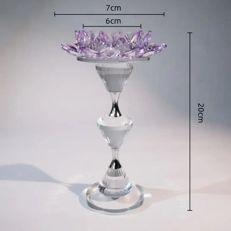 Decorbites™ Kristall-Lotus-Leuchter Heimdekoration Kristallblumen-Kerzenhalter