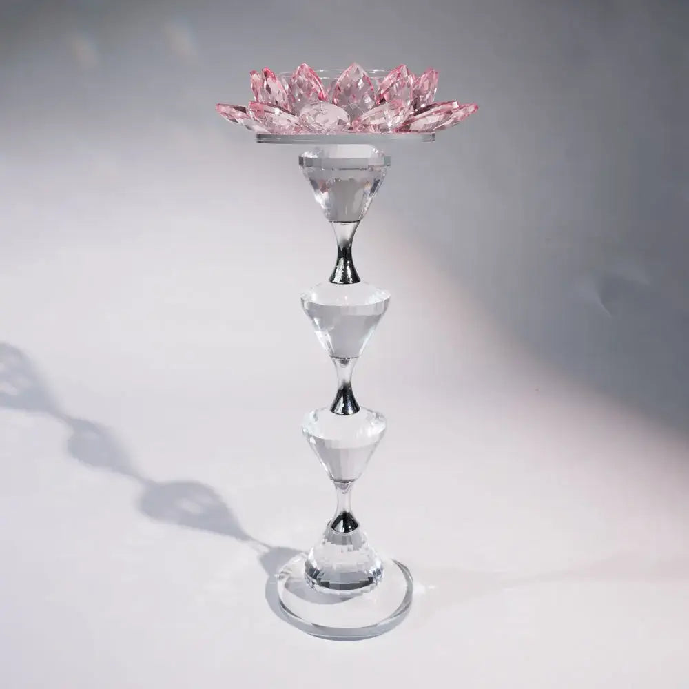 Decorbites™ Kristall-Lotus-Leuchter Heimdekoration Kristallblumen-Kerzenhalter