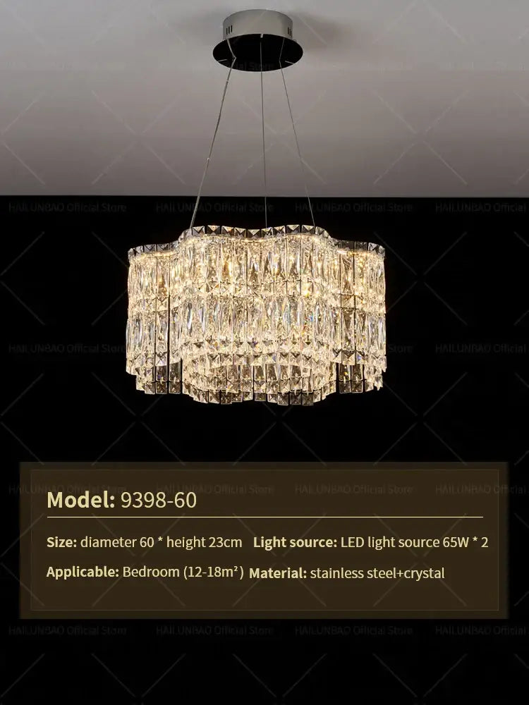 Decorbites™ Kristall-Luxus-Lüster für modernes Wohnzimmer, Licht für gehobene Restaurants