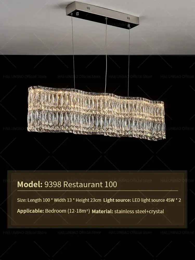 Decorbites™ Kristall-Luxus-Lüster für modernes Wohnzimmer, Licht für gehobene Restaurants