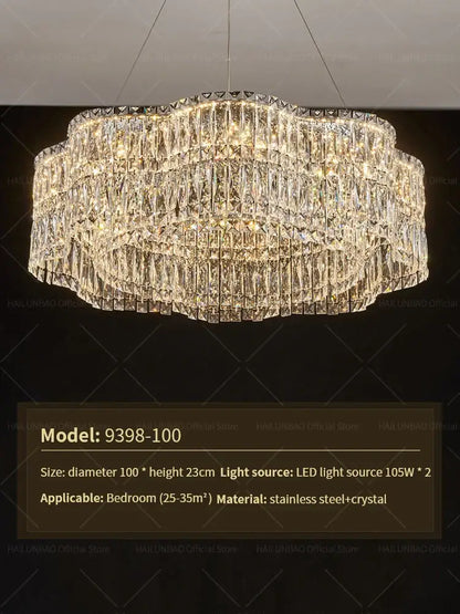 Decorbites™ Kristall-Luxus-Lüster für modernes Wohnzimmer, Licht für gehobene Restaurants