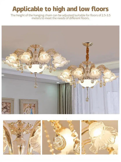 Decorbites™ Kristall-Luxus-Deckenleuchter für Wohnzimmer, Hotel, Villen-Empfangshalle – Nordisch Moderne Beleuchtung