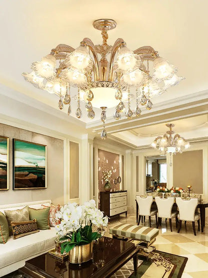 Decorbites™ Kristall-Luxus-Deckenleuchter für Wohnzimmer, Hotel, Villen-Empfangshalle – Nordisch Moderne Beleuchtung