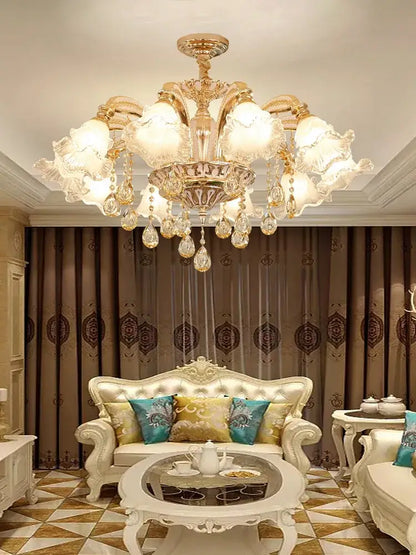Decorbites™ Kristall-Luxus-Deckenleuchter für Wohnzimmer, Hotel, Villen-Empfangshalle – Nordisch Moderne Beleuchtung