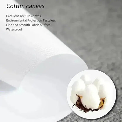 White cotton canvas fabric with fine smooth texture and waterproof finish for deftones canvas painting wall art decorbites