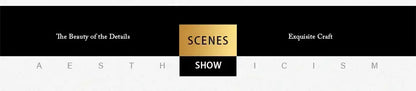 The gold and black scenes show logo on minimalist modern canvas wall art for dog lovers by decorbites™