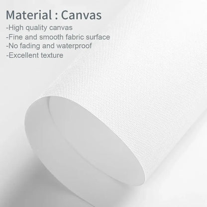 White canvas roll with fine smooth fabric texture for decorbites frameless summer people swimming wall art