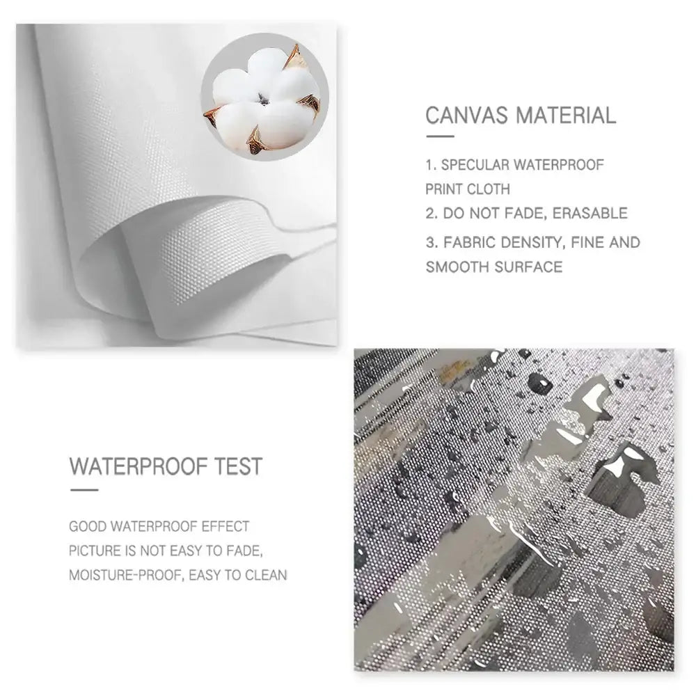 Decorbites™ funny animals canvas wall art with fine smooth cloth and waterproof finish for bathroom home decor