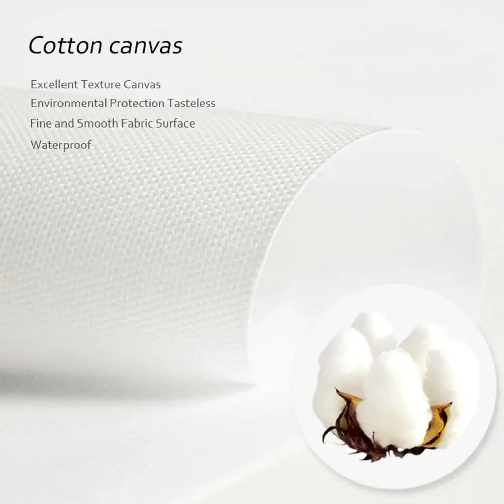 DecorBites™ funny cat bathroom canvas wall art on white cotton canvas fabric with fine textured weave and smooth surface