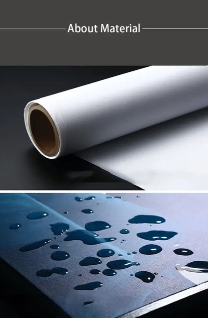 White roll of water-resistant fabric for decorbites funny cat bathroom canvas wall art used as durable canvas wall material
