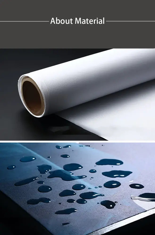 White roll of water-resistant fabric for decorbites toilet canvas featuring cat reading design for wall display