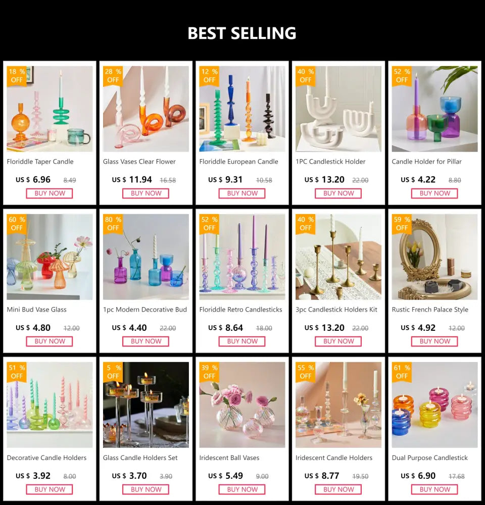 DecorBites™ glass ball vases set with clear, frosted, and colored glass for elegant modern home decor vase set