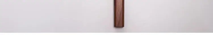 Decorbites handmade nordic wooden wall vase featuring a sleek dark brown solid wood wall trim with smooth finish