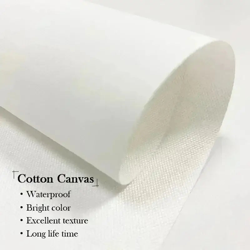 White cotton canvas with textured woven surface from decorbites™ japanese vintage art canvas set