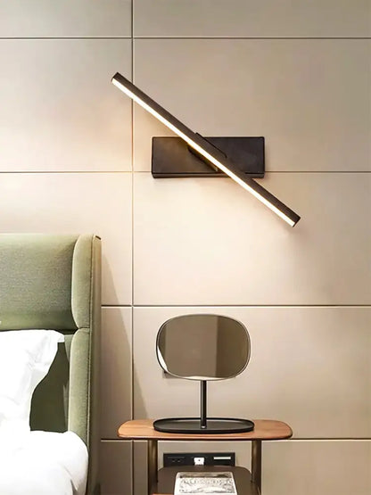 Modern black decorbites™ led rechargeable wall sconce with 330° rotation usb type-c light source and remote control