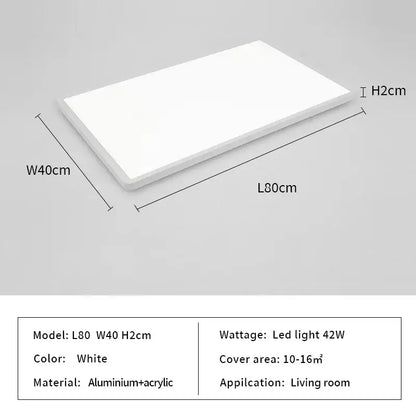 White rectangular led ceiling lights with sleek aluminum and acrylic construction decorbites led ceiling panel