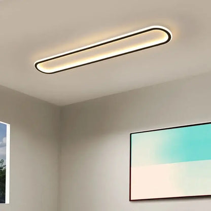 Modern decorbites led ceiling light with sleek black frame and warm white illumination for home lighting use