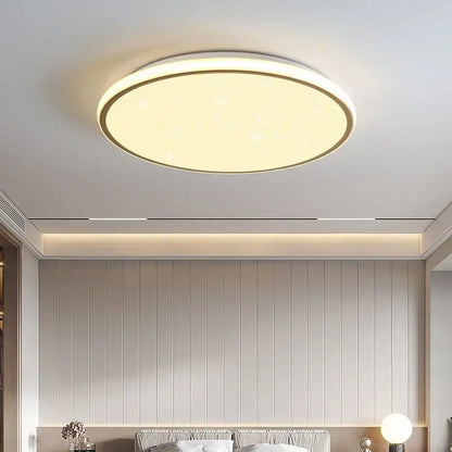 Decorbites led ceiling light with warm diffused glow and sleek metallic rim ideal for living room lighting fixtures