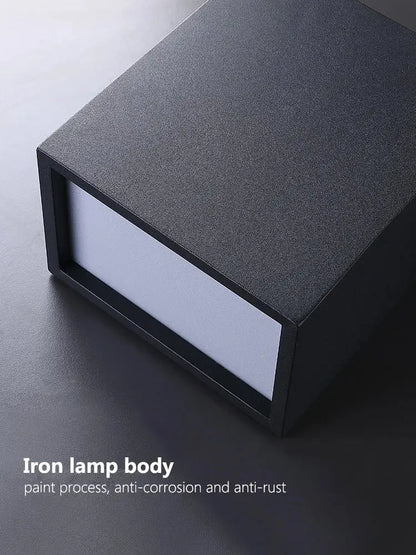 Black textured iron lamp body with matte finish and anti corrosion coating for DecorBites LED ceiling lights